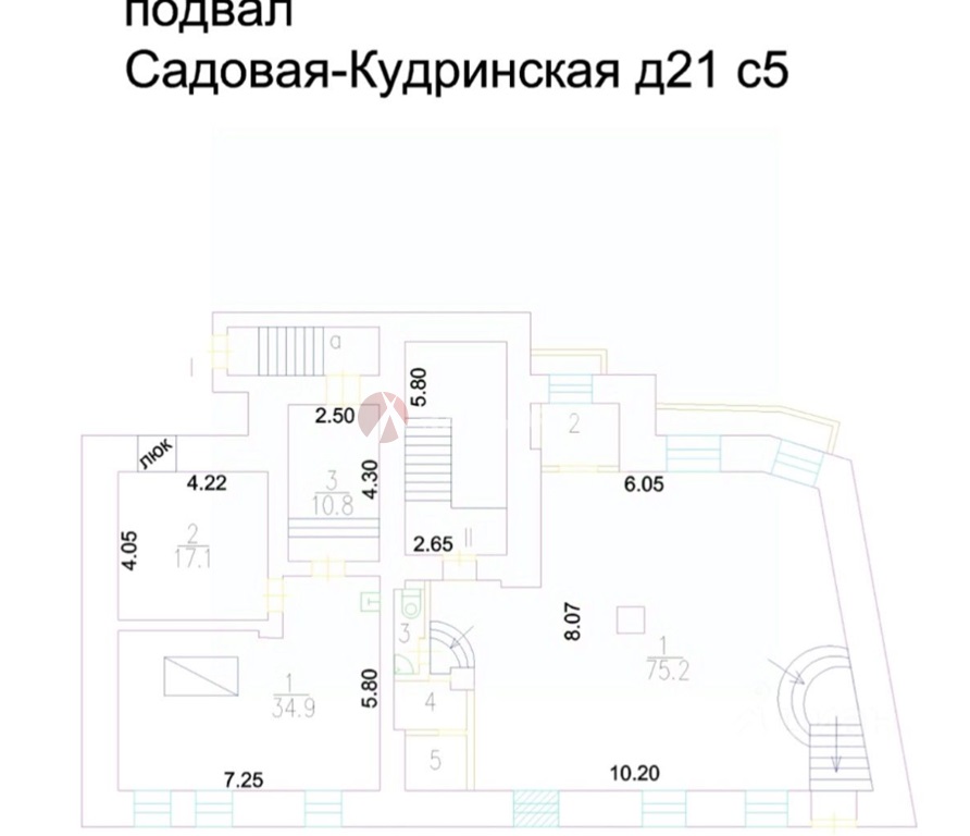 Продажа здания 1199 кв.м. ЦАО ул. Садовая-Кудринская, 21С5 - фотография №22