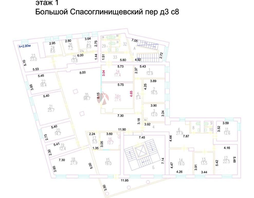 Продажа здания 1473 кв.м. ЦАО пер. Большой Спасоглинищевский, 3с8 - фотография №4