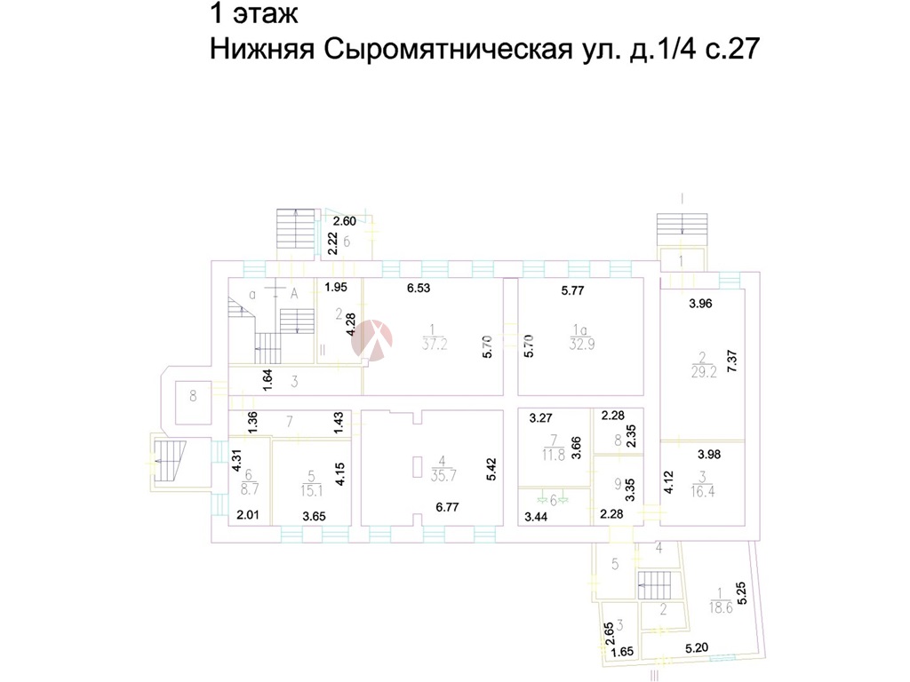 Продажа здания 1005.40 кв.м. ЦАО наб. Сыромятническая, 1/4 строение 27 - фотография №4