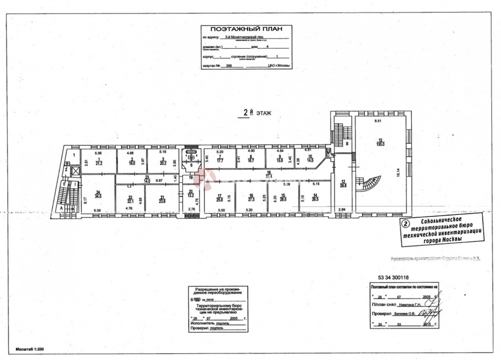 Продажа здания 2917 кв.м. ЦАО пер. Монетчиковский 3-й, 4/6с1 - фотография №6