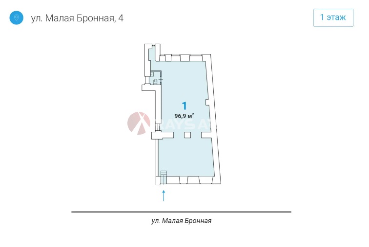 Продажа помещения 96.90 кв.м. ЦАО ул. Малая Бронная, 4 - фотография №5