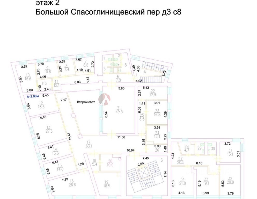 Продажа здания 1473 кв.м. ЦАО пер. Большой Спасоглинищевский, 3с8 - фотография №5