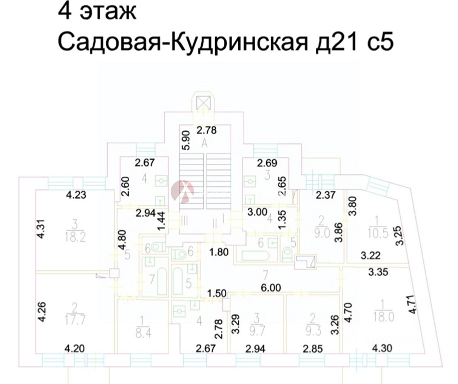 Продажа здания 1199 кв.м. ЦАО ул. Садовая-Кудринская, 21С5 - фотография №21