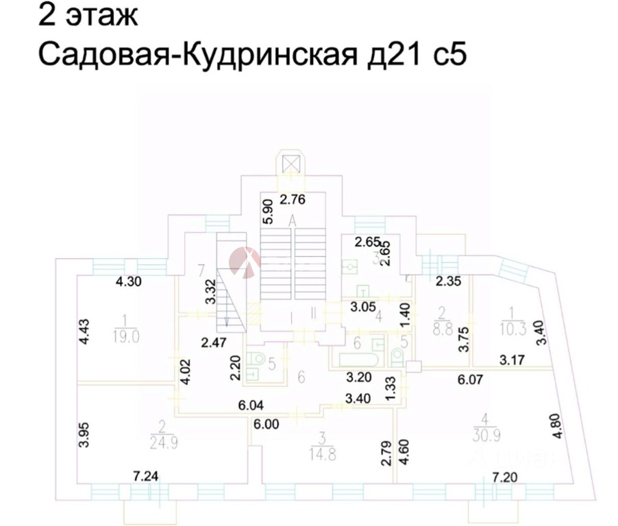 Продажа здания 1199 кв.м. ЦАО ул. Садовая-Кудринская, 21С5 - фотография №20