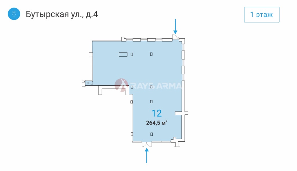Продажа помещения 264.50 кв.м. СВАО ул. Бутырская, 4 - фотография №5