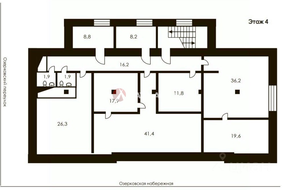 Продажа помещения 959 кв.м. ЦАО наб. Озерковская, 12 - фотография №15