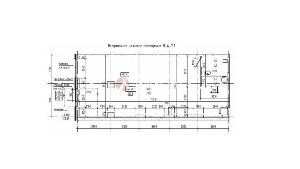 Продажа помещения 119.70 кв.м. наб. Марка Шагала, 11к3 - фотография №3