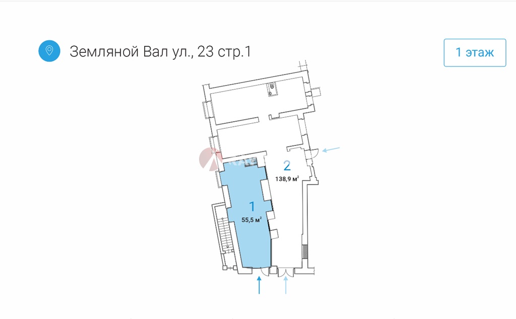 Продажа помещения 55.50 кв.м. ЦАО ул. Земляной Вал, 23стр1 - фотография №4