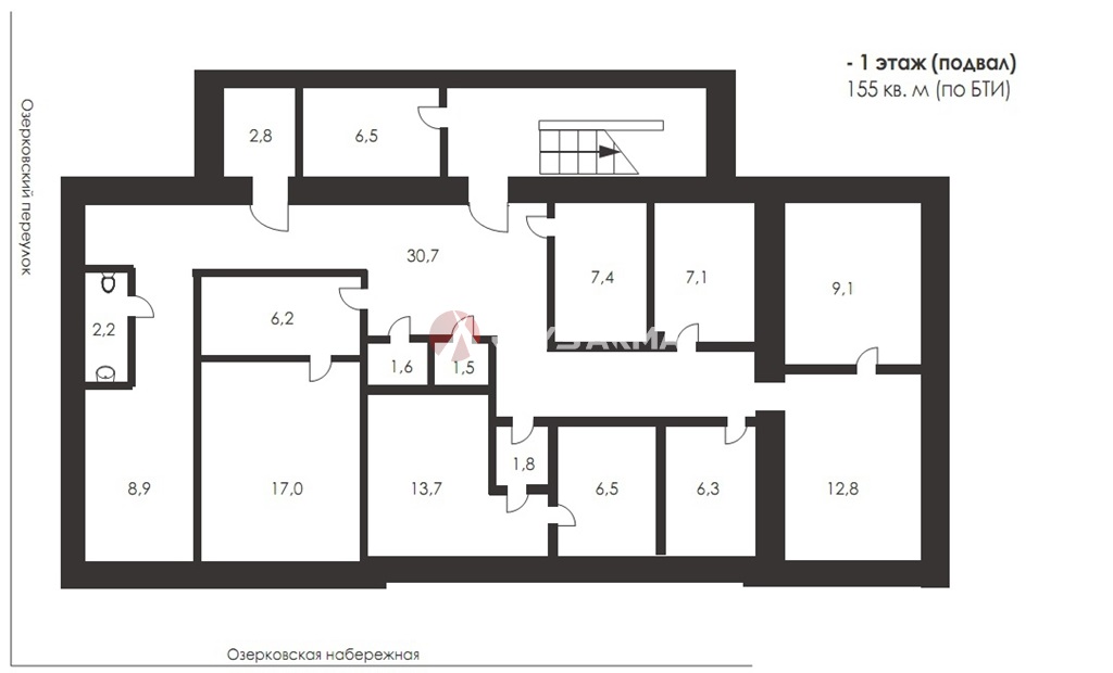 Продажа помещения 959 кв.м. ЦАО наб. Озерковская, 12 - фотография №11